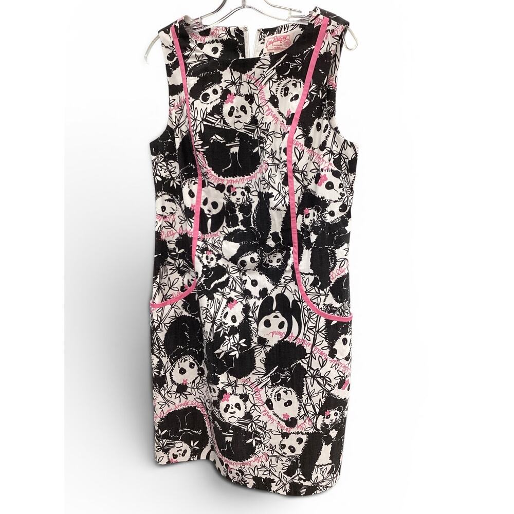 Vintage Lilly Pulitzer “Pandamonium” and Wildlife Federation Shift Dress